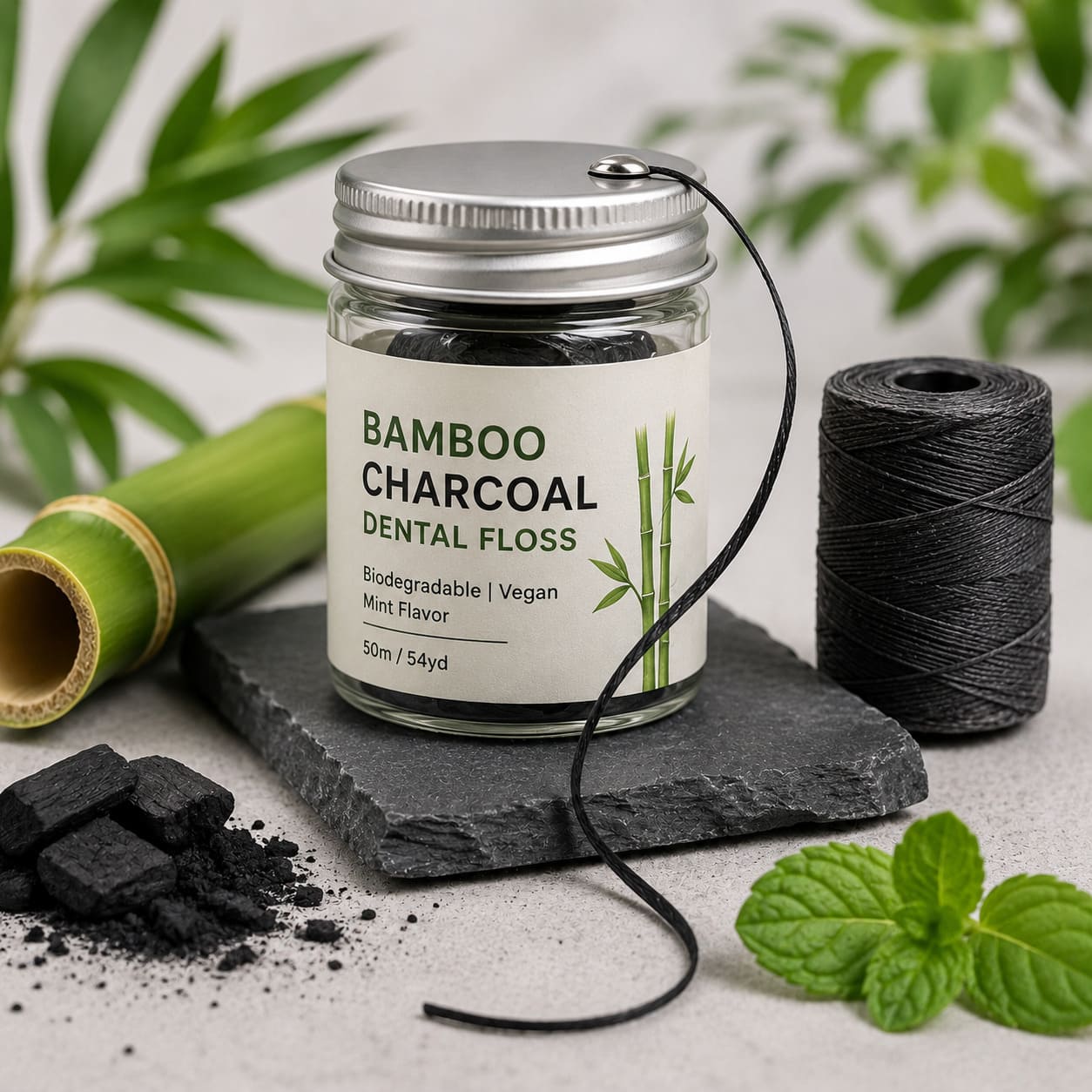 bamboo charcoal dental floss bamboo charcoal dental floss