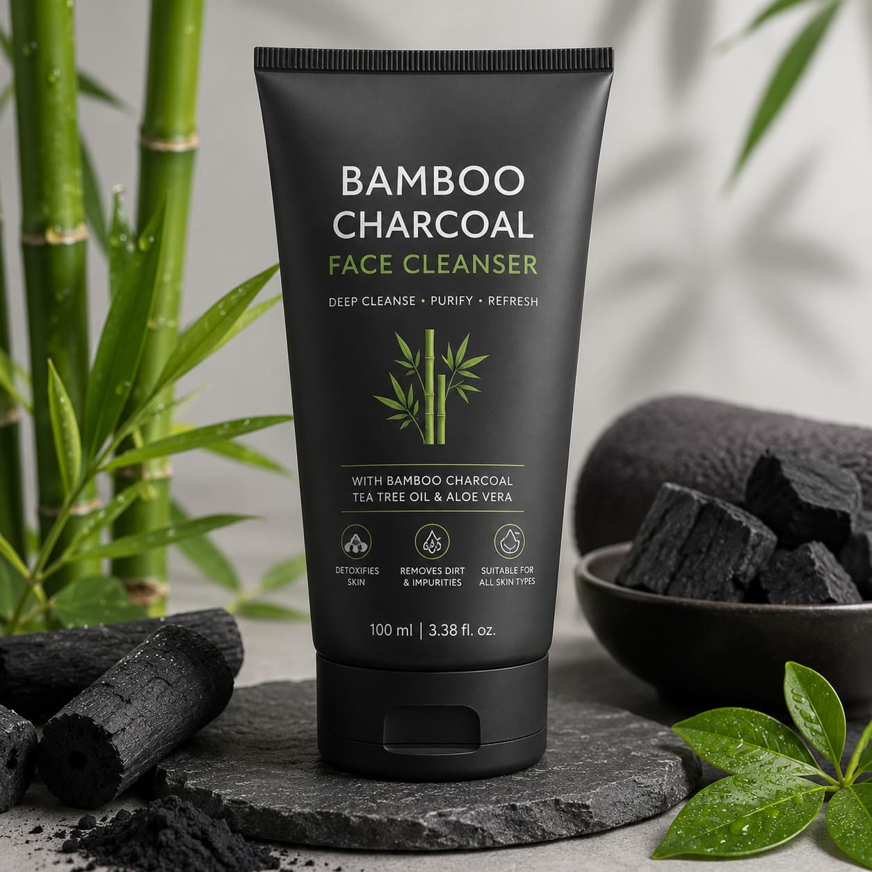 bamboo charcoal face cleanser bamboo charcoal face cleanser