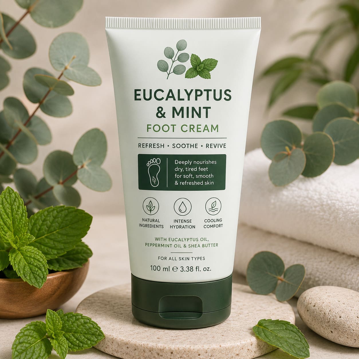 eucalyptus mint foot cream eucalyptus mint foot cream