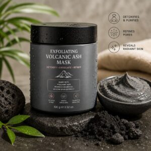 exfoliating volcanic ash mask