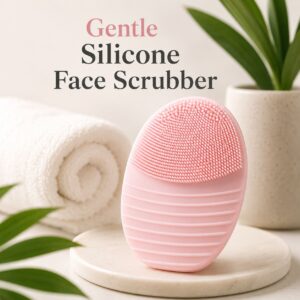 gentle silicone face scrubber